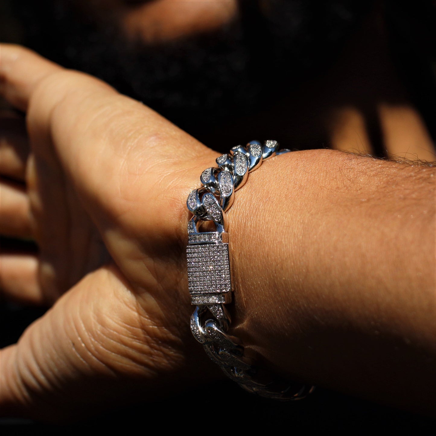 12mm Diamond Cuban Bracelet