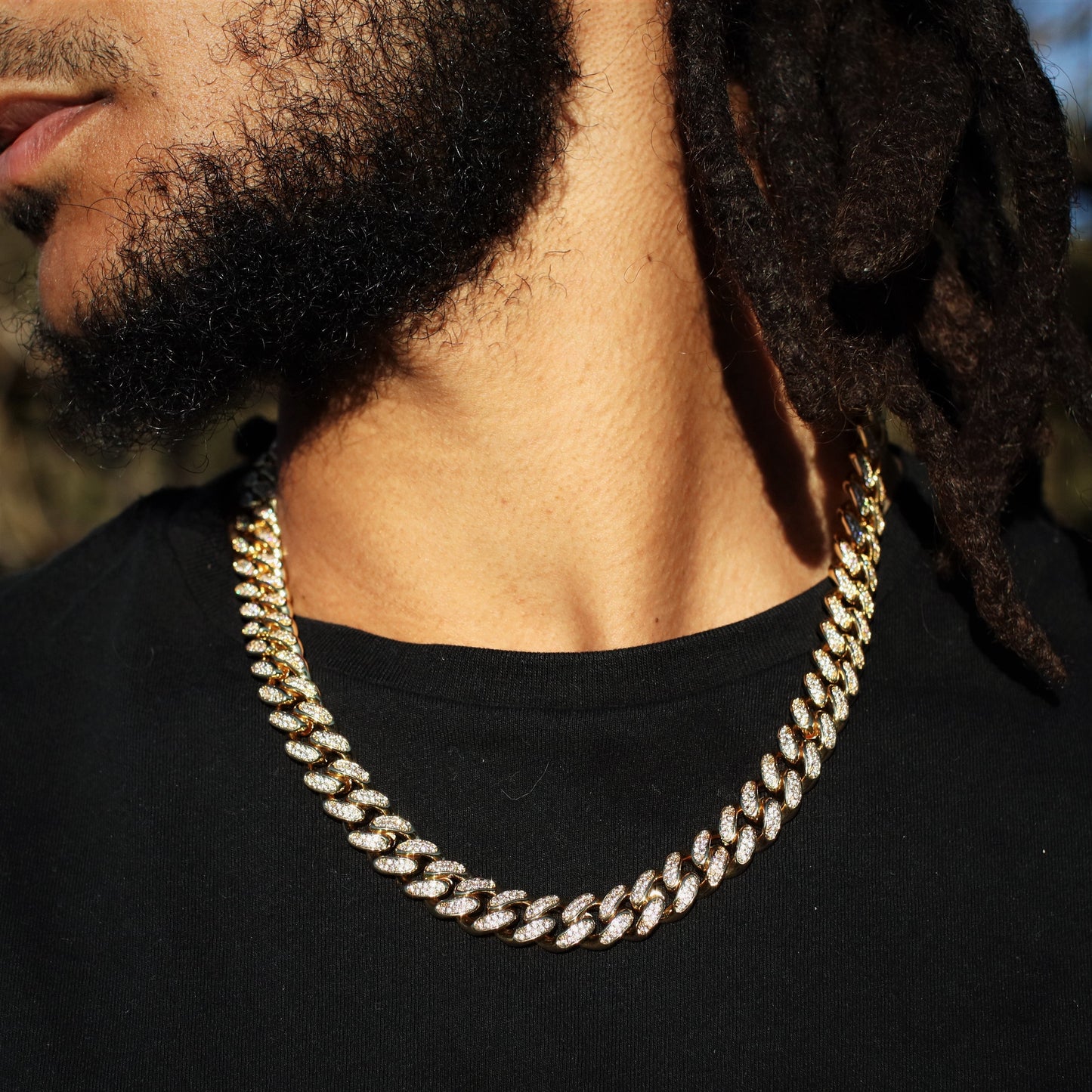 12mm Diamond Cuban Link Chain