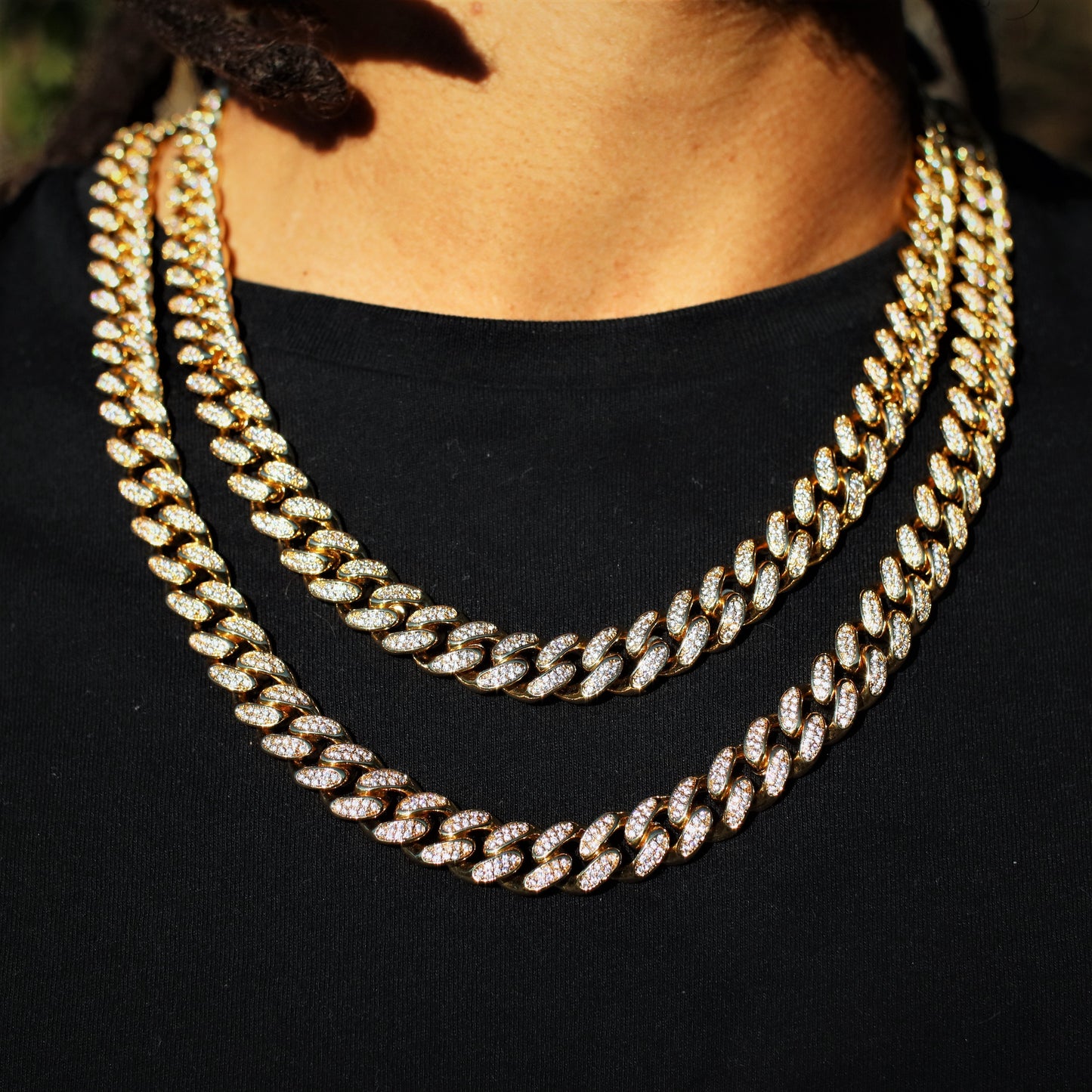 12mm Diamond Cuban Link Chain