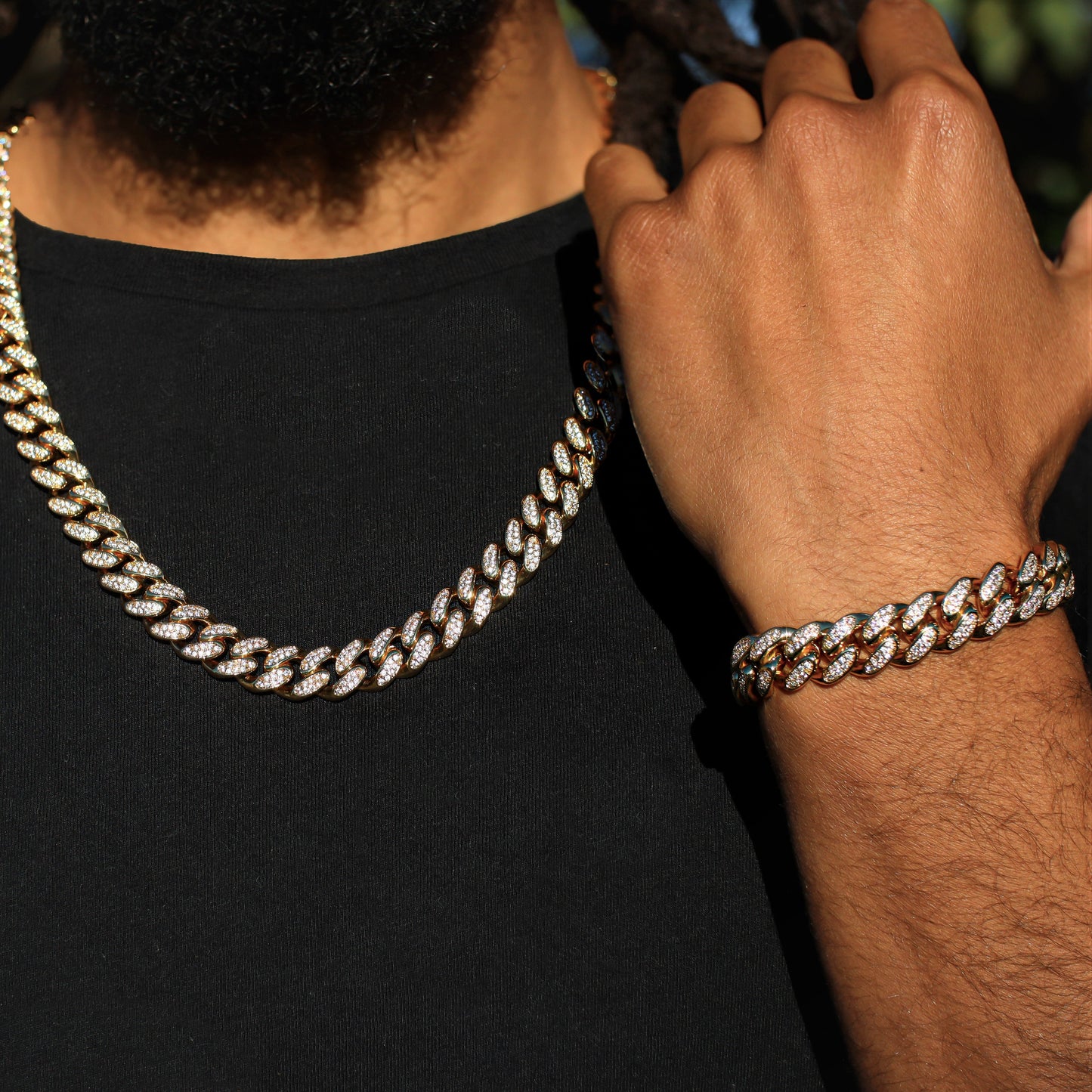 12mm Diamond Cuban Link Chain