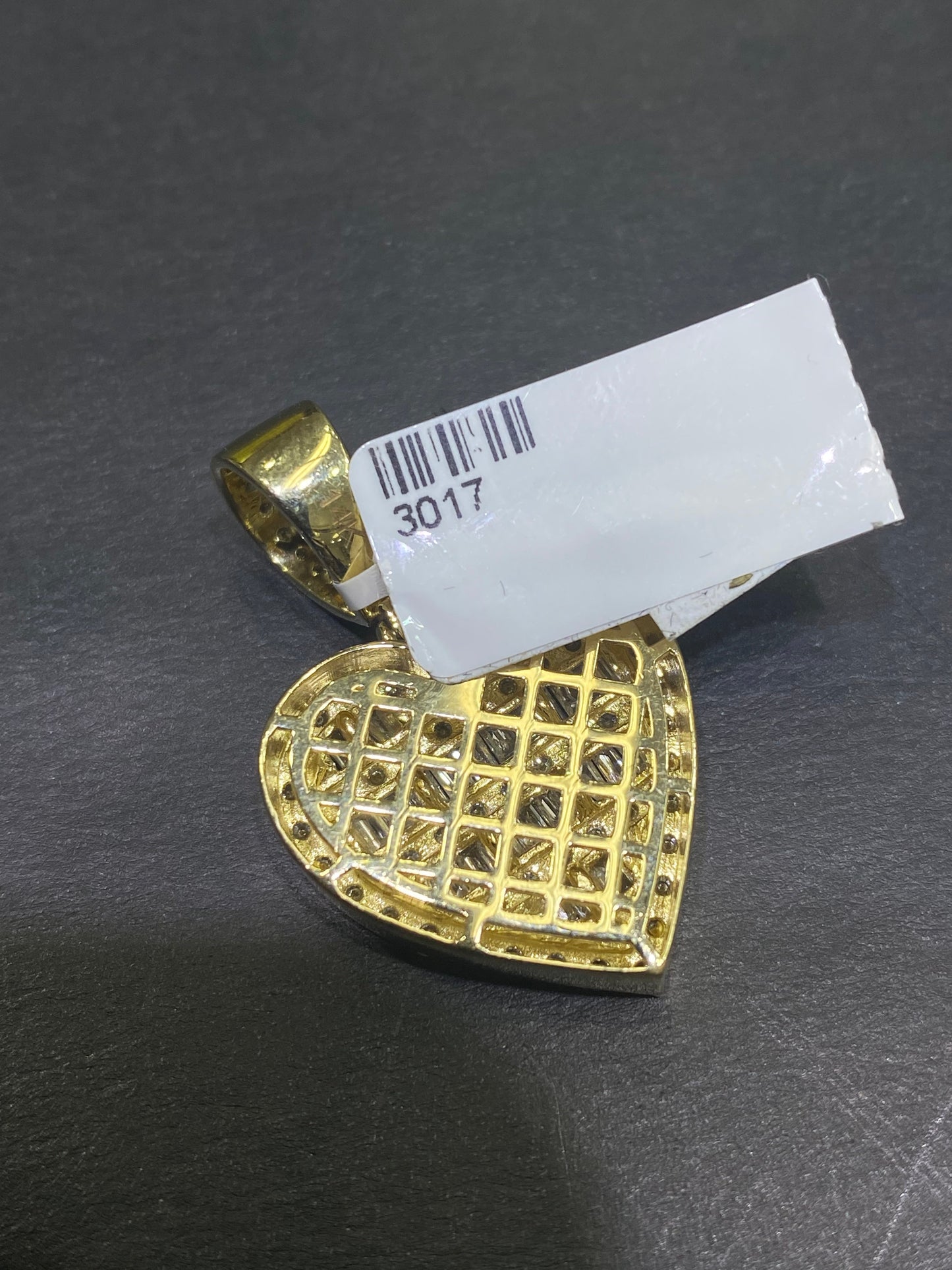 New 14k Heart❤️ Pendant Baguettes Vs1 Natural Diamonds 1.8 cts.t.w