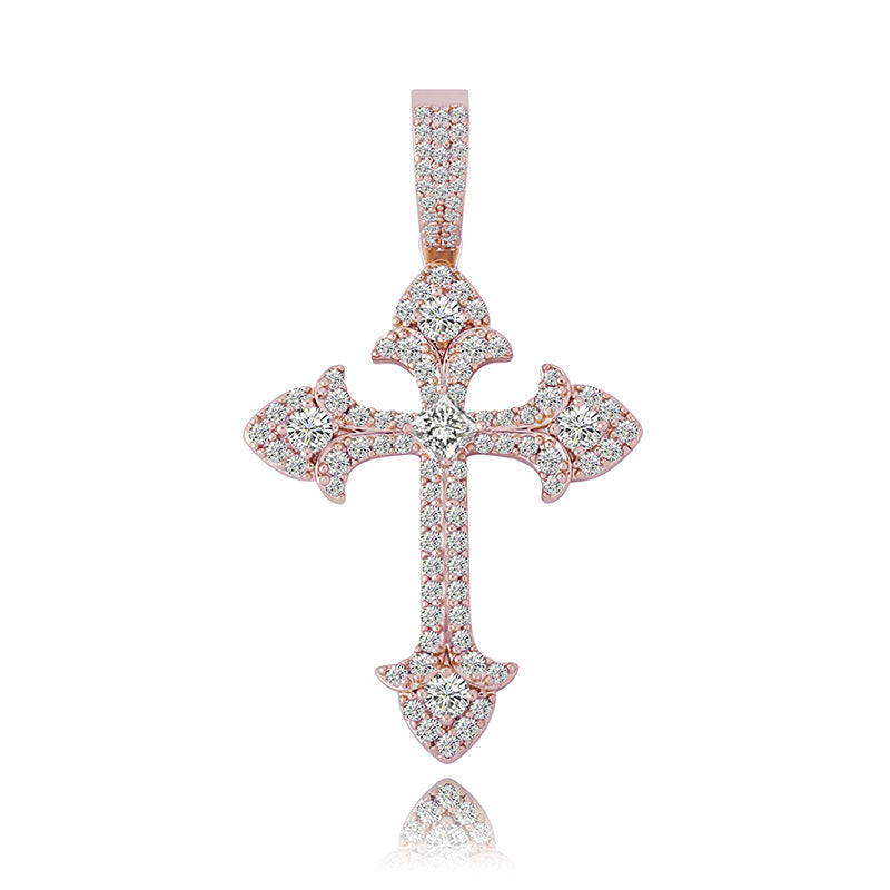 Micro Gothic Cross Pendant