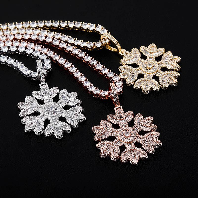 Iced Snowflake Pendant