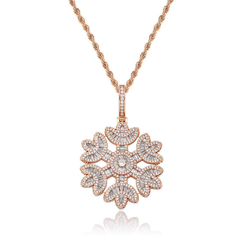 Iced Snowflake Pendant