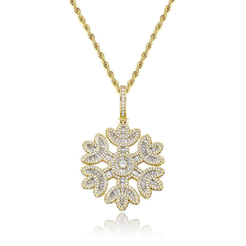 Iced Snowflake Pendant