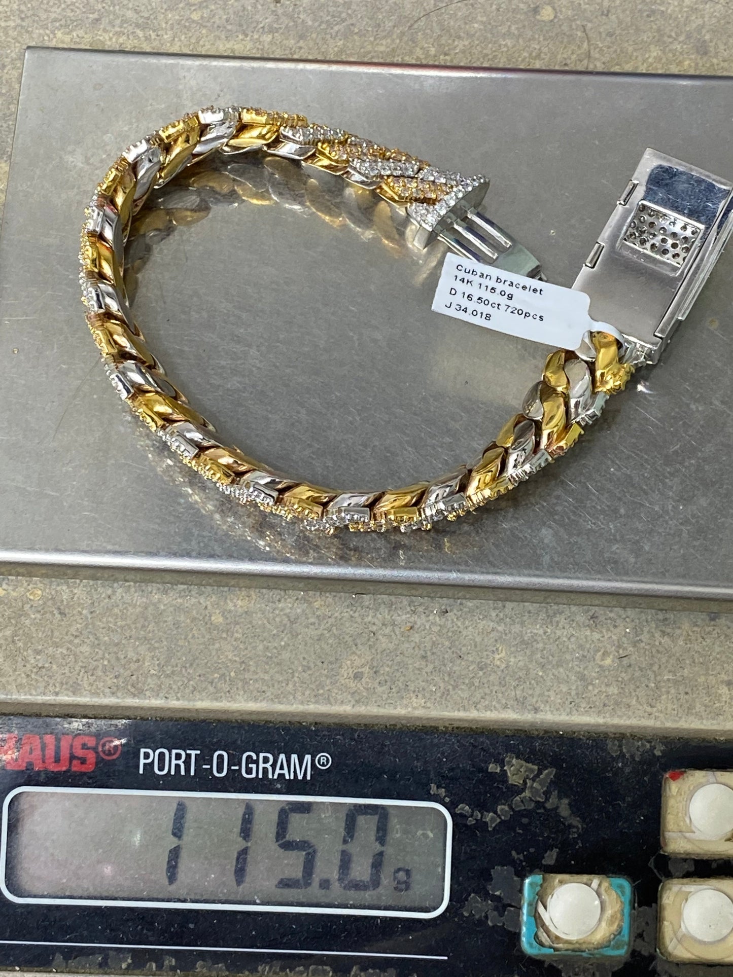 New SUPER ICED VVS1 ICED MIAMI BUST DOWN CUBAN LINK BRACELET | 15 cts
