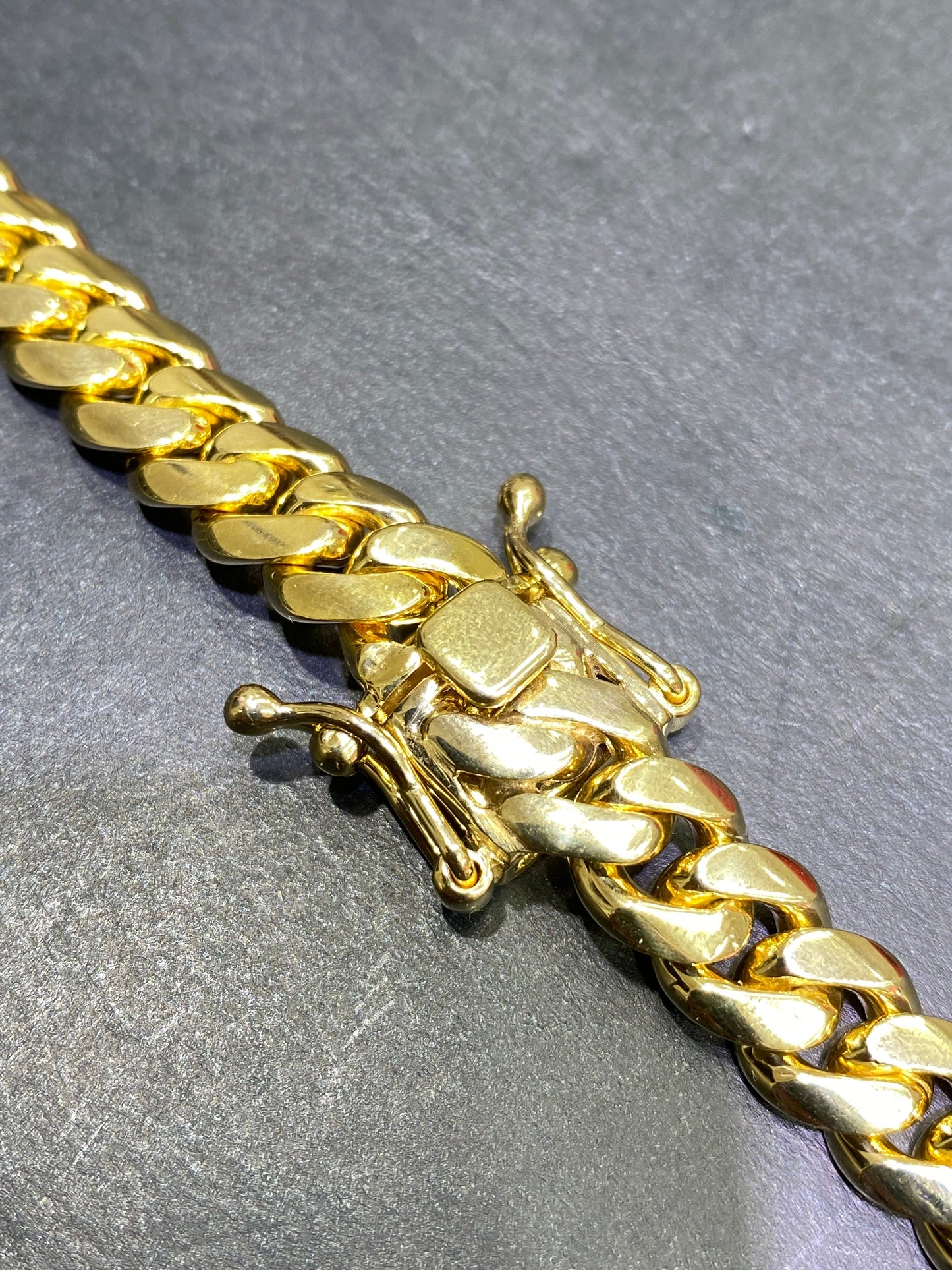 New 14k SOLID MIAMI CUBAN LINK BRACELET