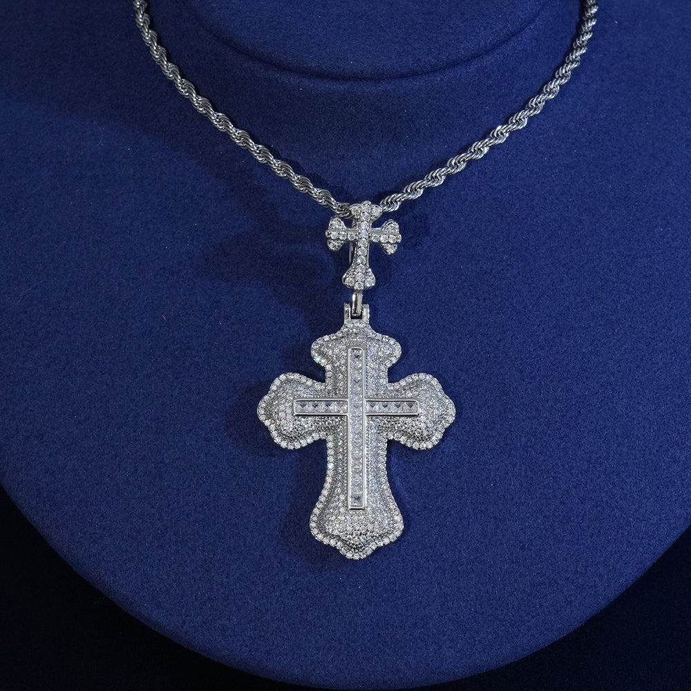 Diamond Gothic Cross Pendant