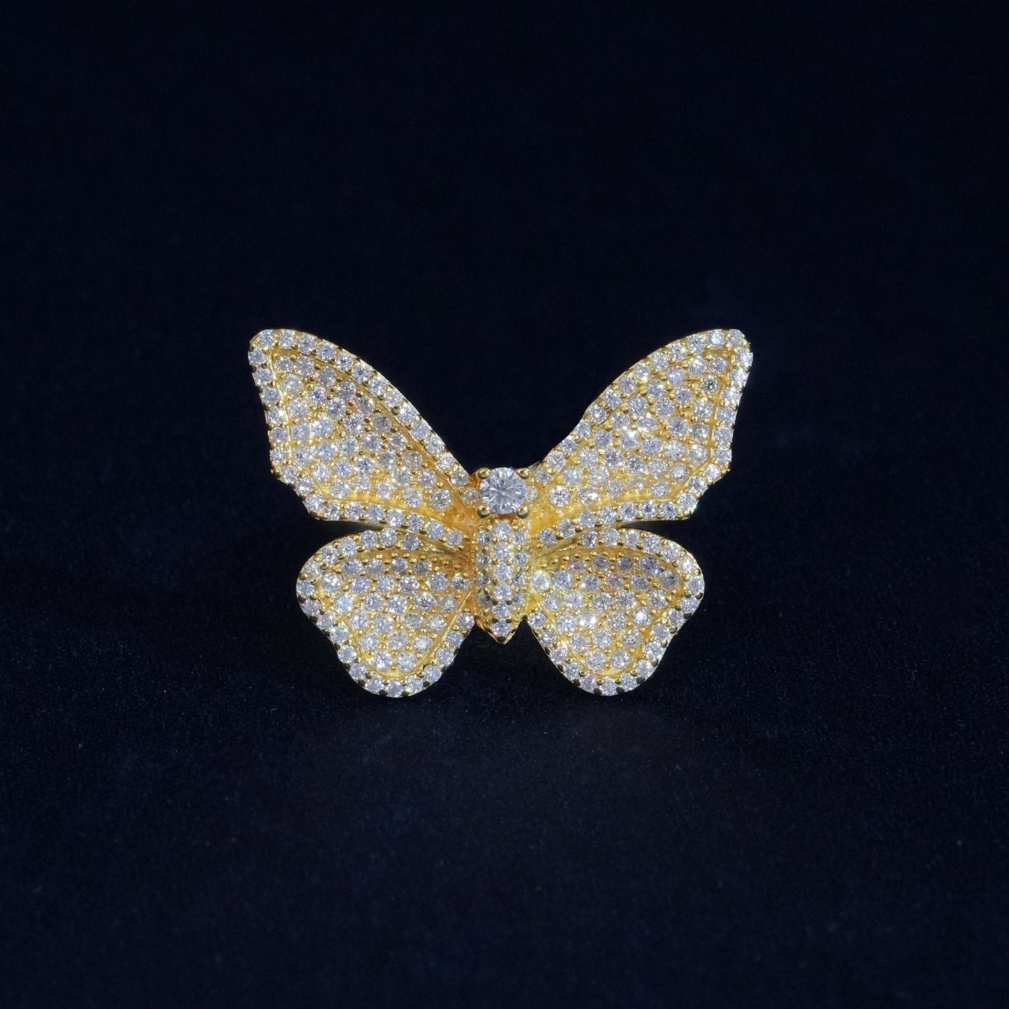 Moissanite Elegant Butterfly Rings