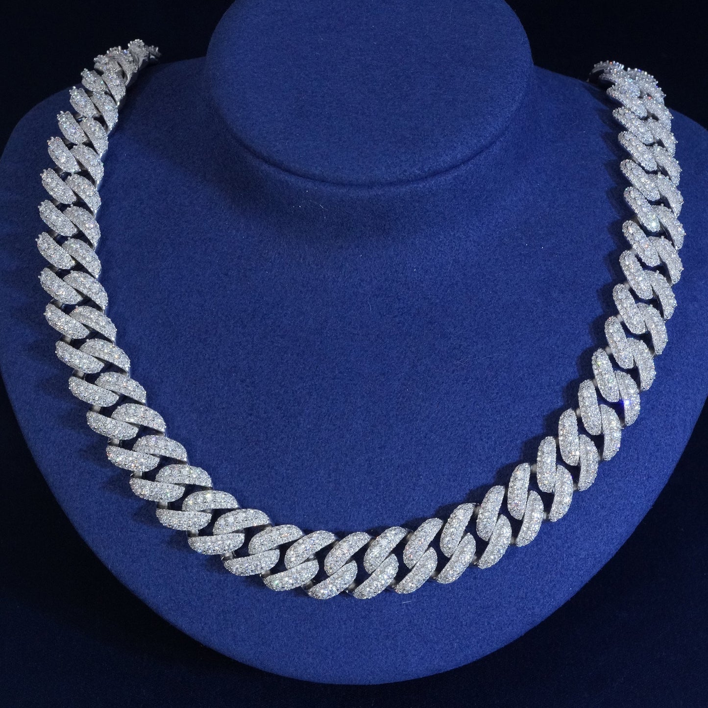 13mm Diamond Cuban Chain With Extended Clasp