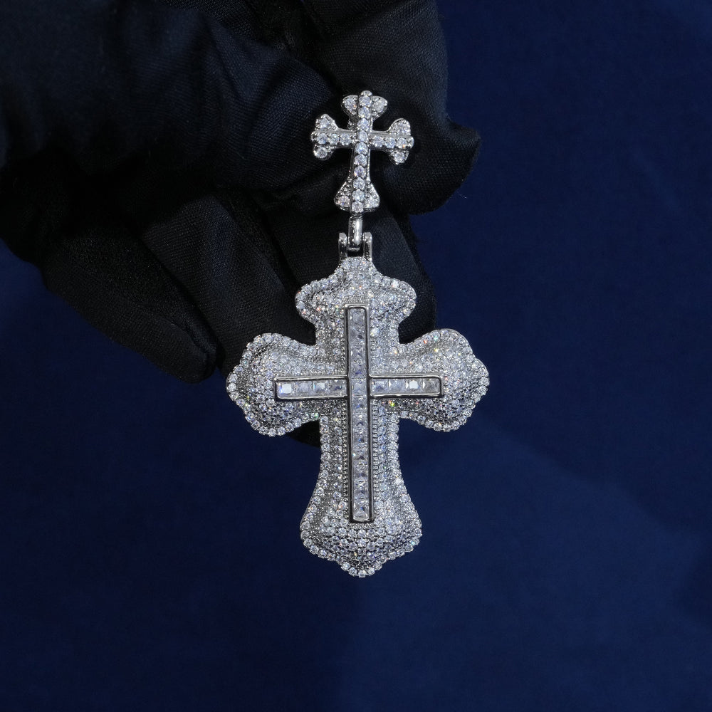 Diamond Gothic Cross Pendant