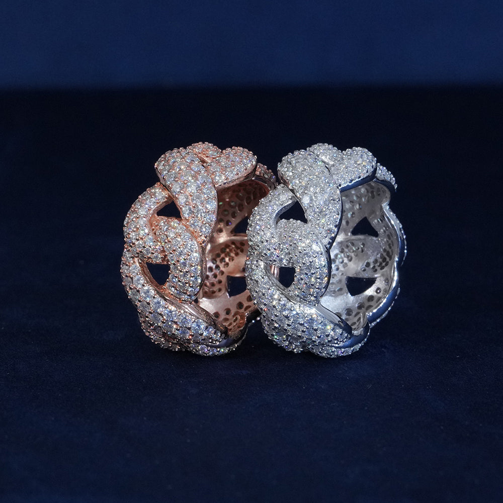 Moissanite Diamond Infinity Ring