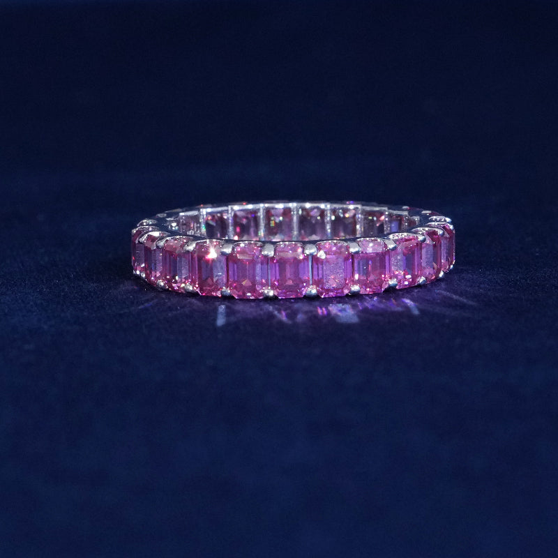 4MM Moissantie Emerald Band Ring