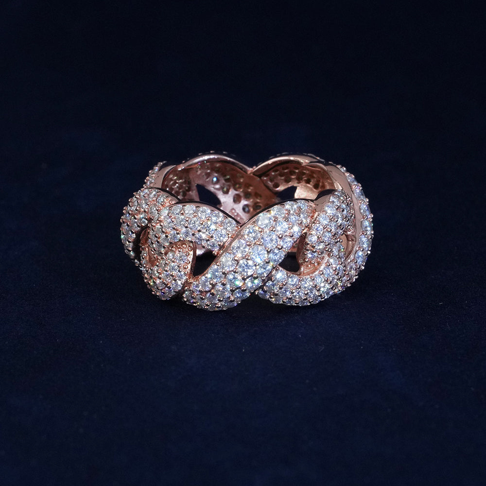 Moissanite Diamond Infinity Ring