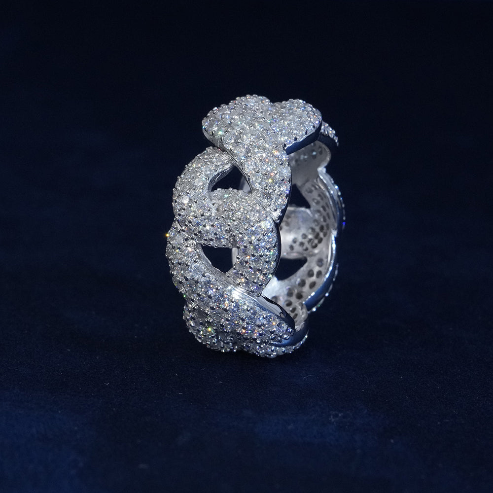 Moissanite Diamond Infinity Ring