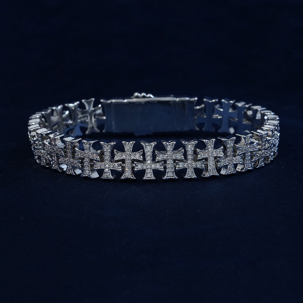 10mm Diamond Criss Cross Chain
