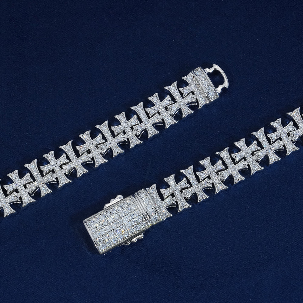 10mm Diamond Criss Cross Chain