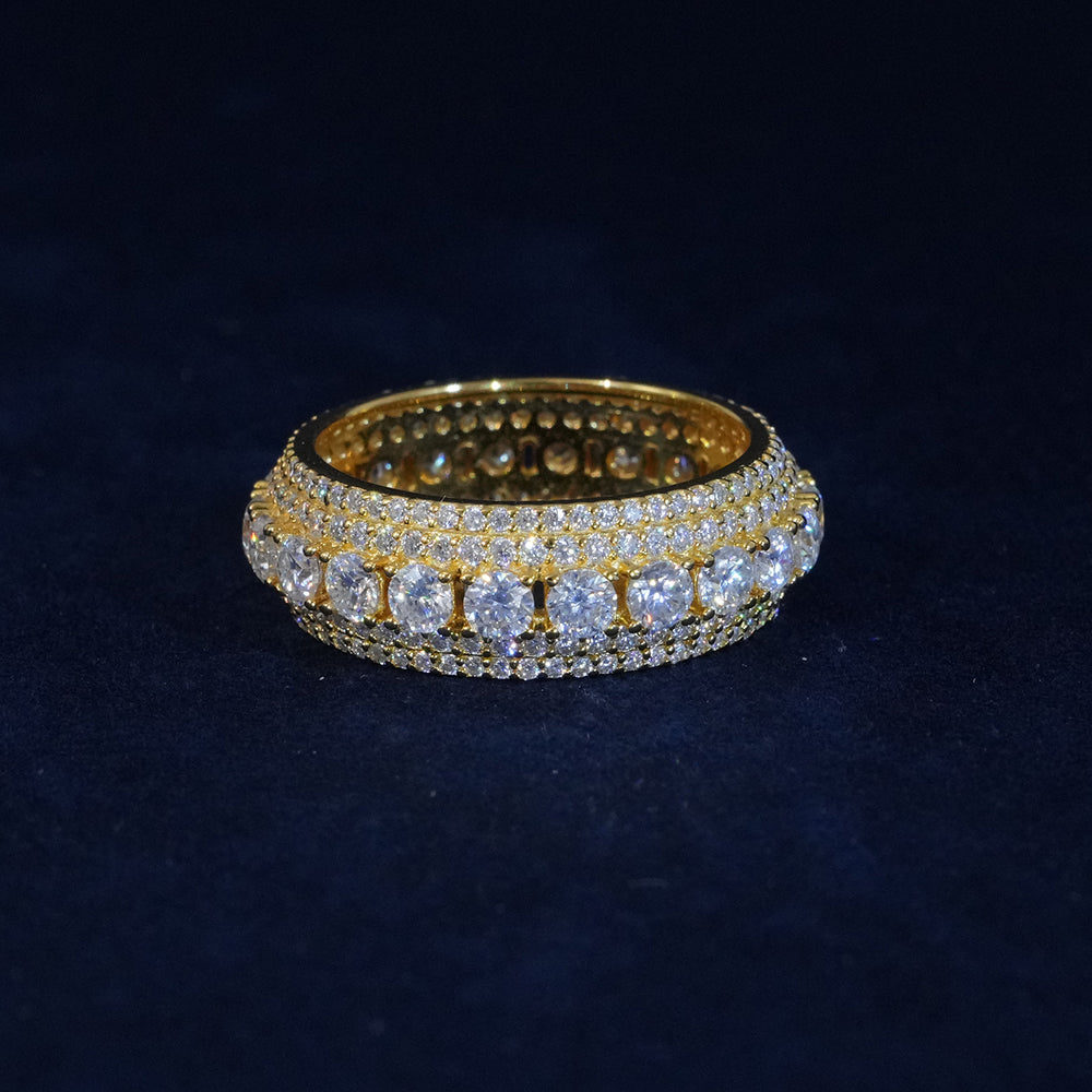 Layered Moissanite Ring