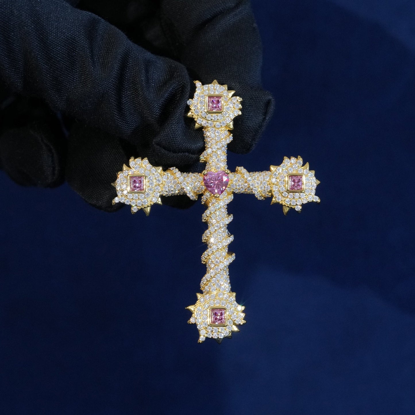 Moissanite Cross Pendant