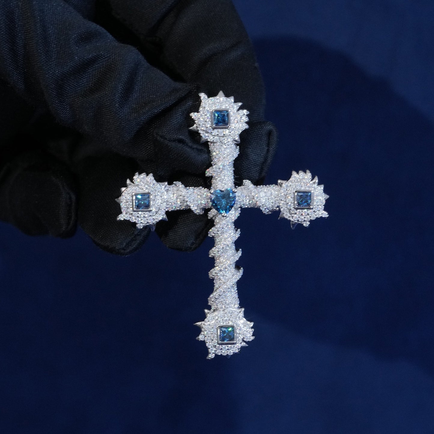 Moissanite Cross Pendant
