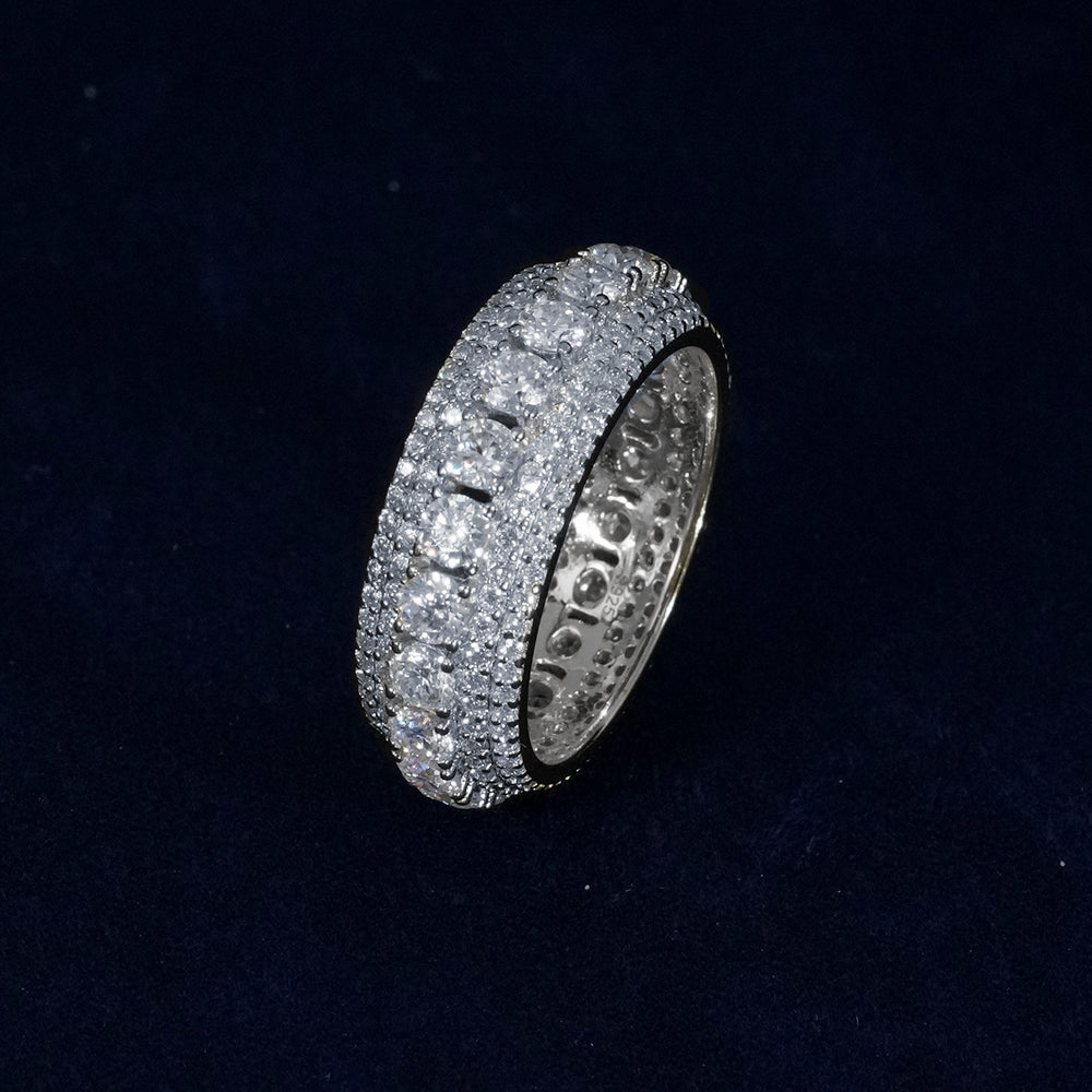 Layered Moissanite Ring