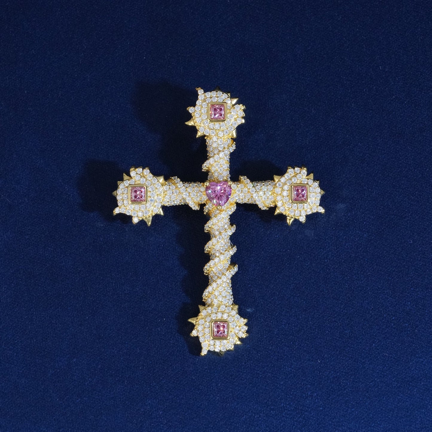 Moissanite Cross Pendant