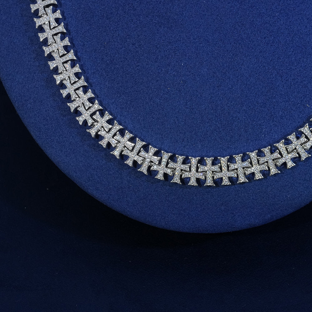10mm Diamond Criss Cross Chain