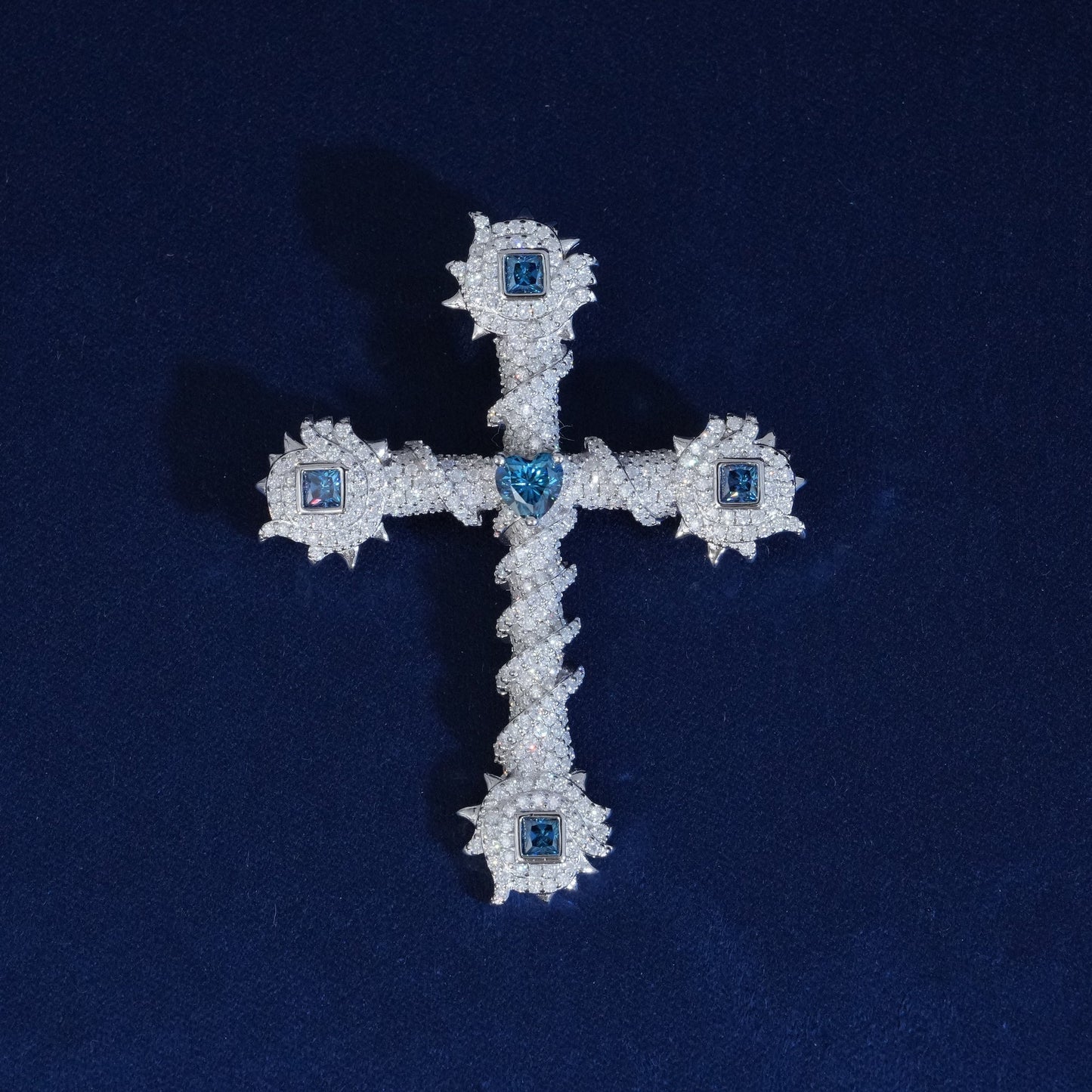 Moissanite Cross Pendant