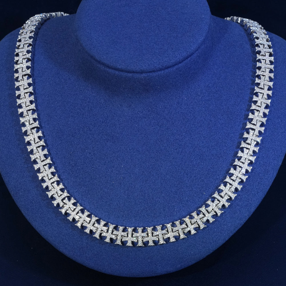 10mm Diamond Criss Cross Chain