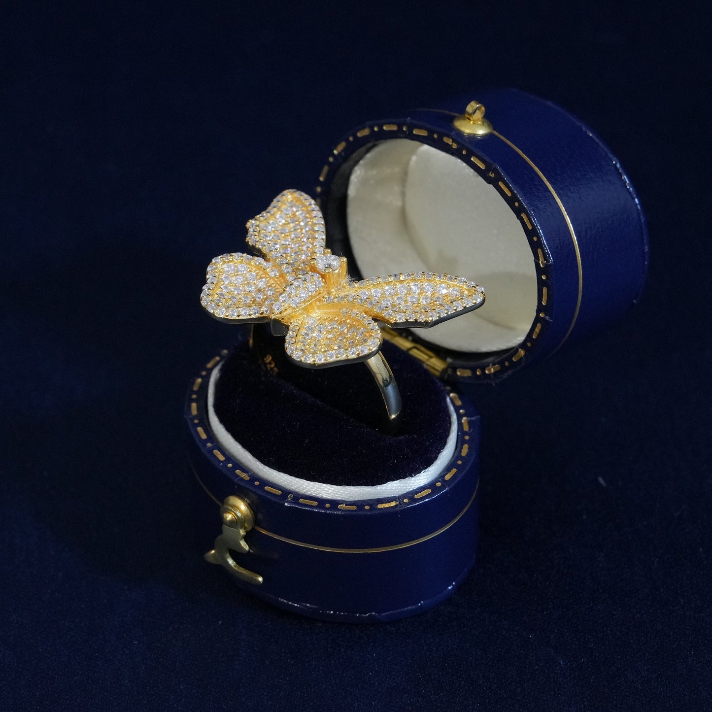 Moissanite Elegant Butterfly Rings