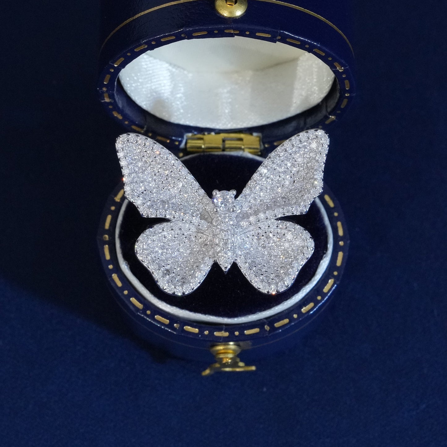 Moissanite Elegant Butterfly Rings