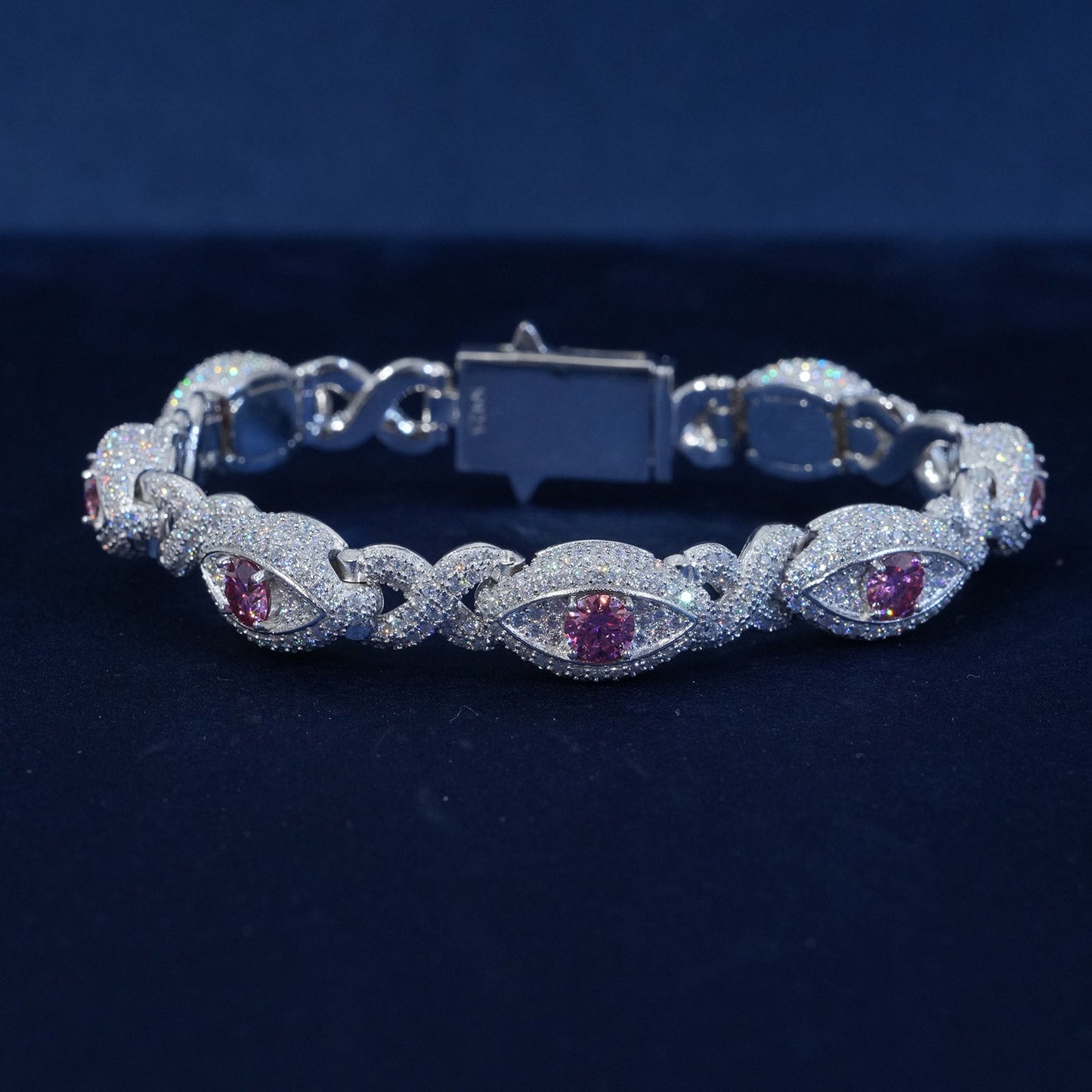 12mm Diamond Evil Eye Bracelet