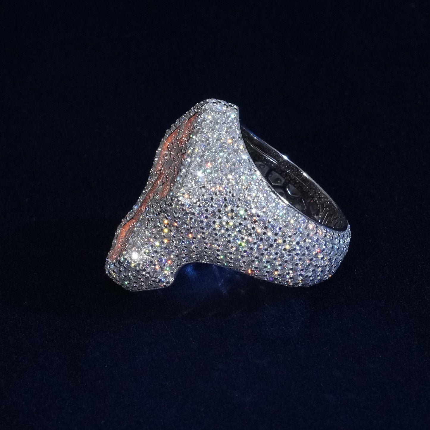 Baguette Moissanite Cross Ring