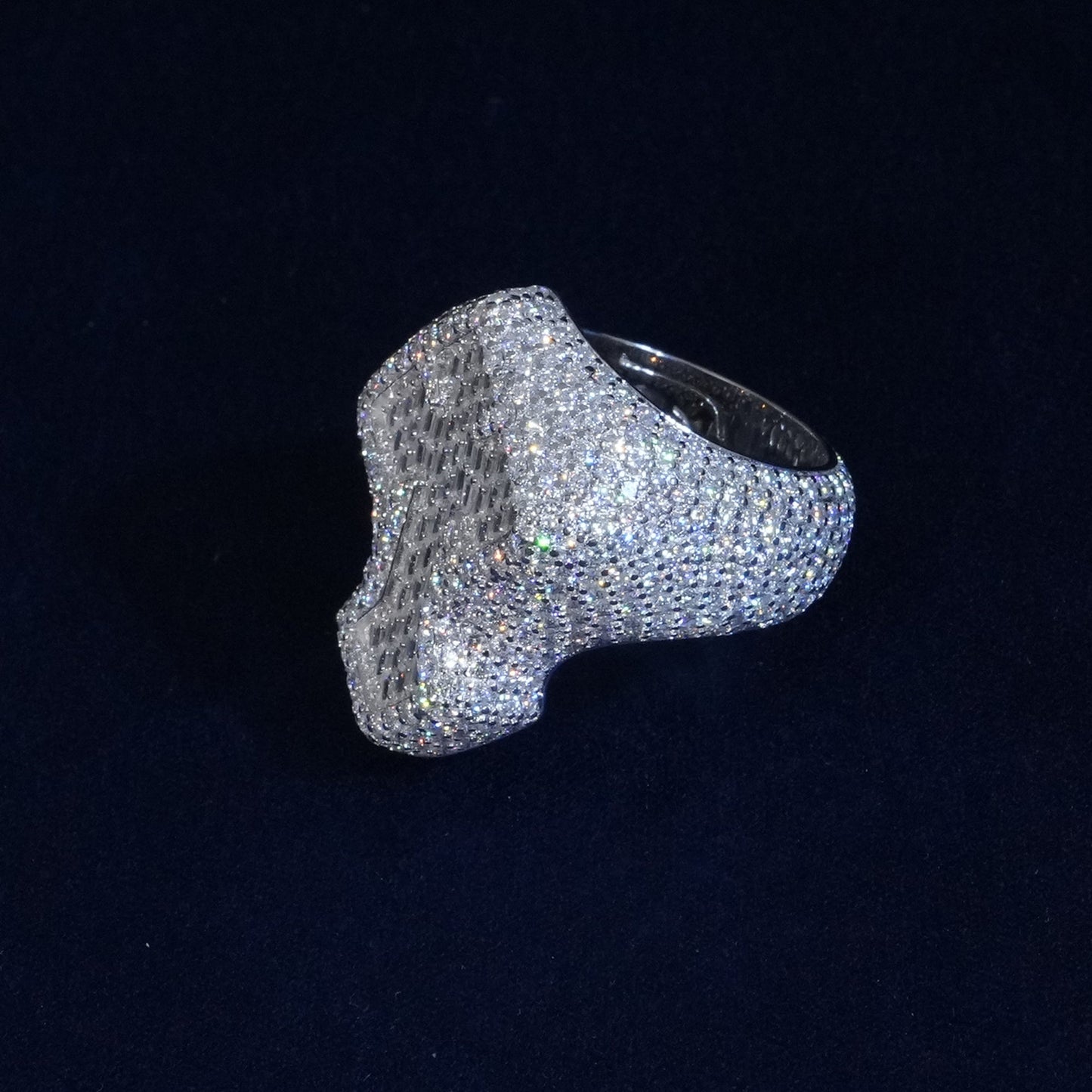 Baguette Moissanite Cross Ring