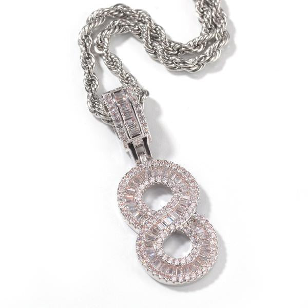 Baguette Digital Symbol Pendant