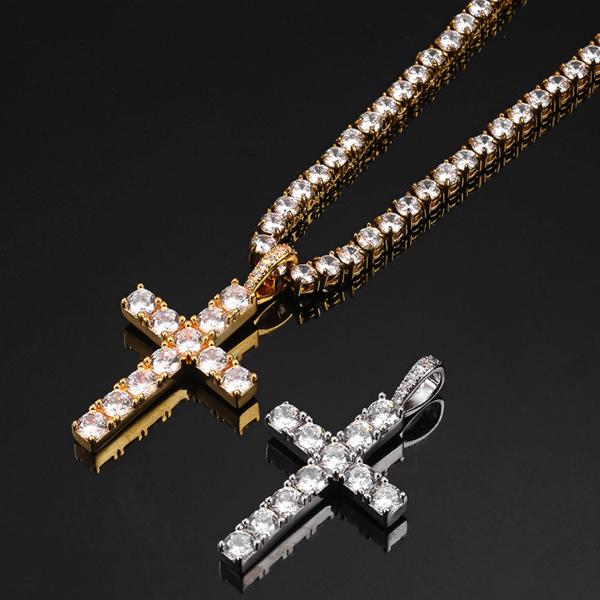 Tennis Cross Pendant
