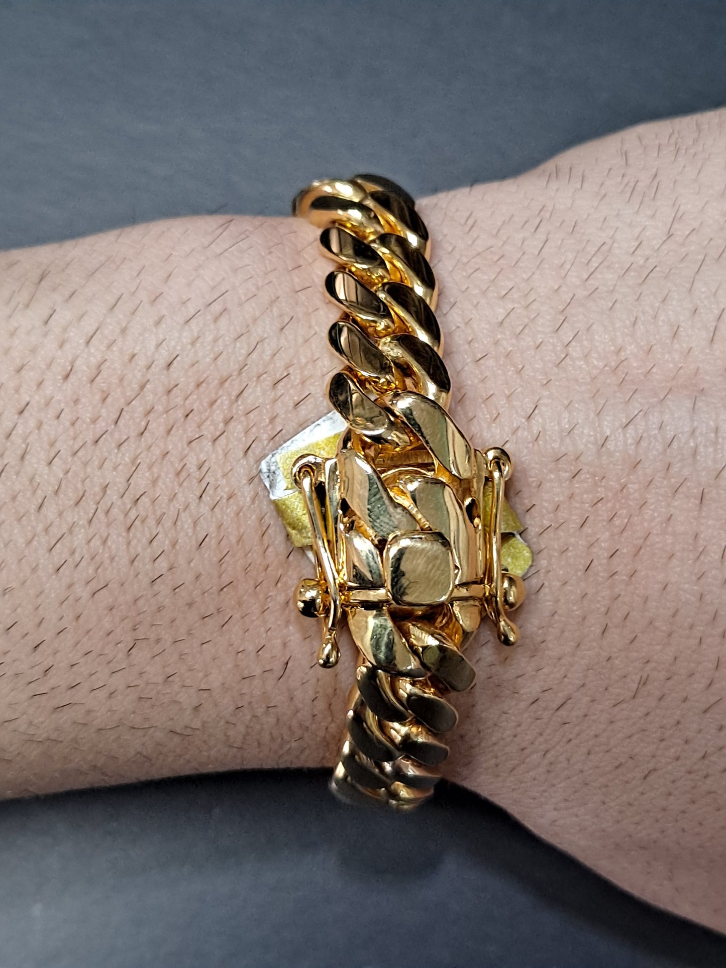 New 14k Miami Solid Cuban Link Bracelet, 10mm 68.9 grams 8.5 inches