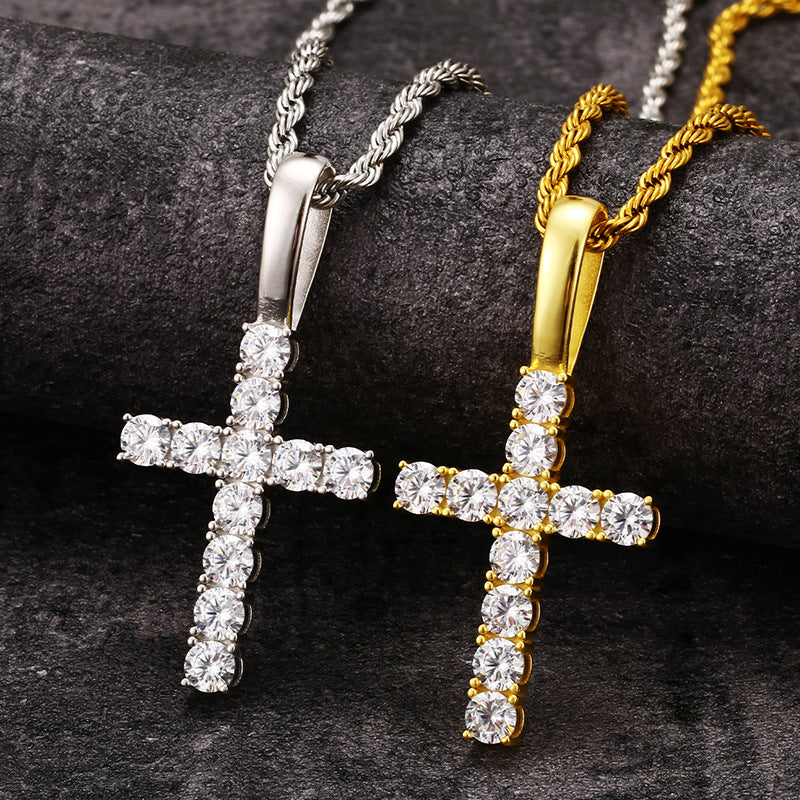 Tennis Cross Pendant