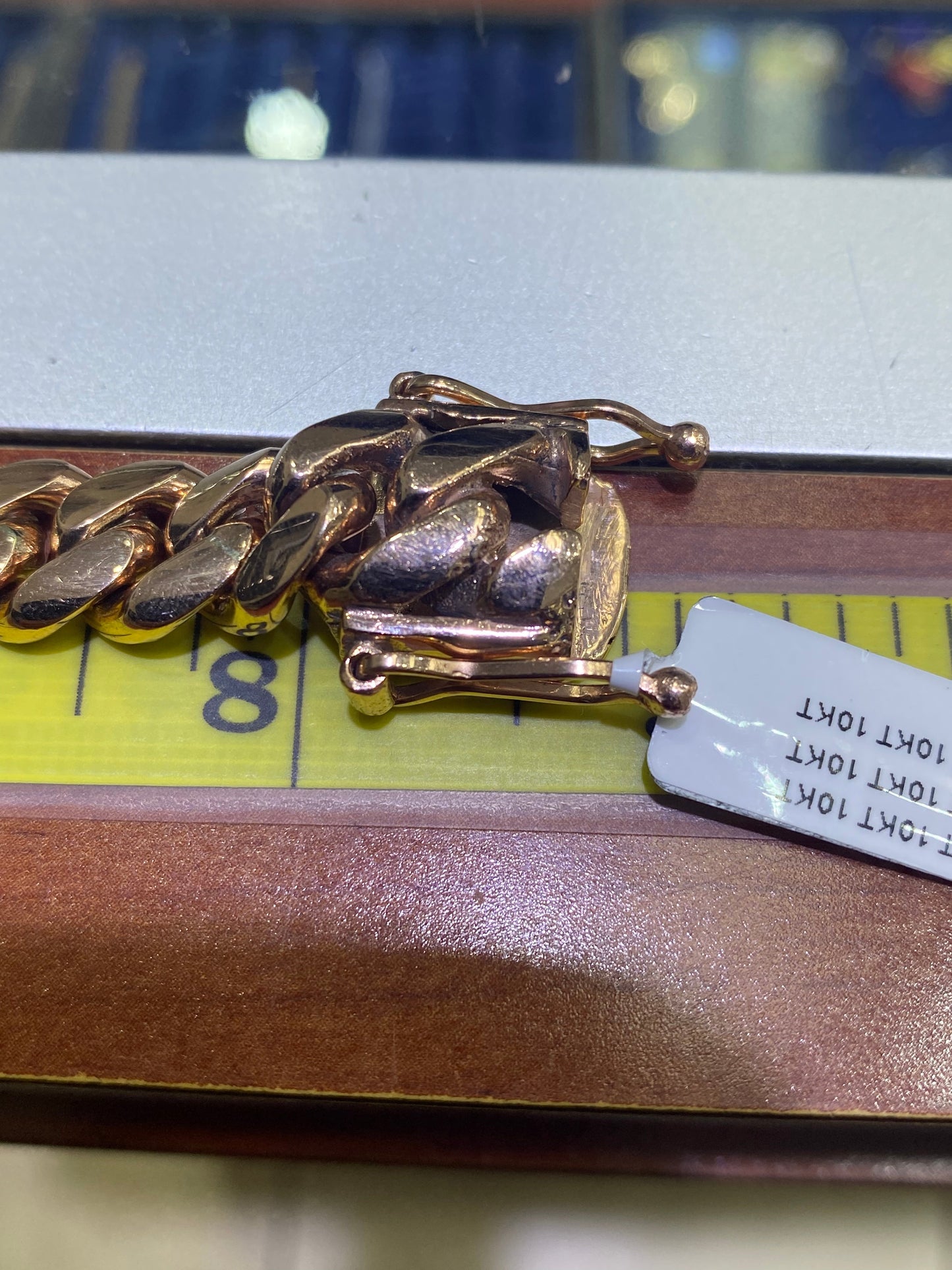 New 10k Rose Gold handmade Miami cuban link bracelet 11.5mm,92grams,8.5inch
