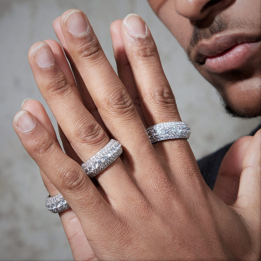 Layered Moissanite Ring