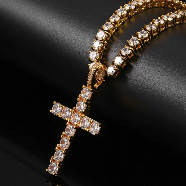 Tennis Cross Pendant