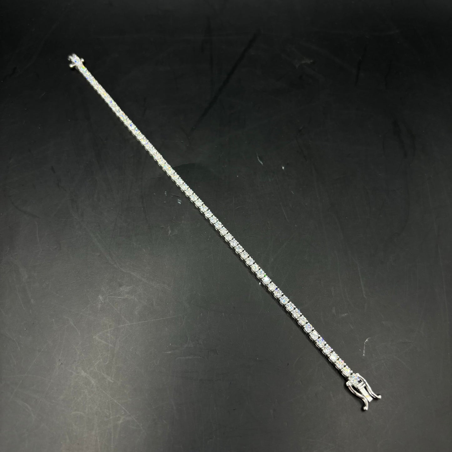 14k Iced Out VVS CVD Lab Diamond Bracelet
