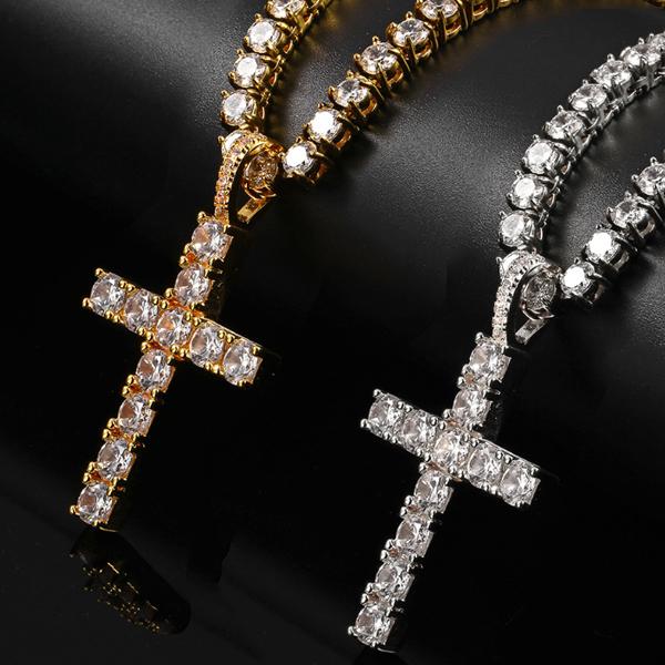 Tennis Cross Pendant