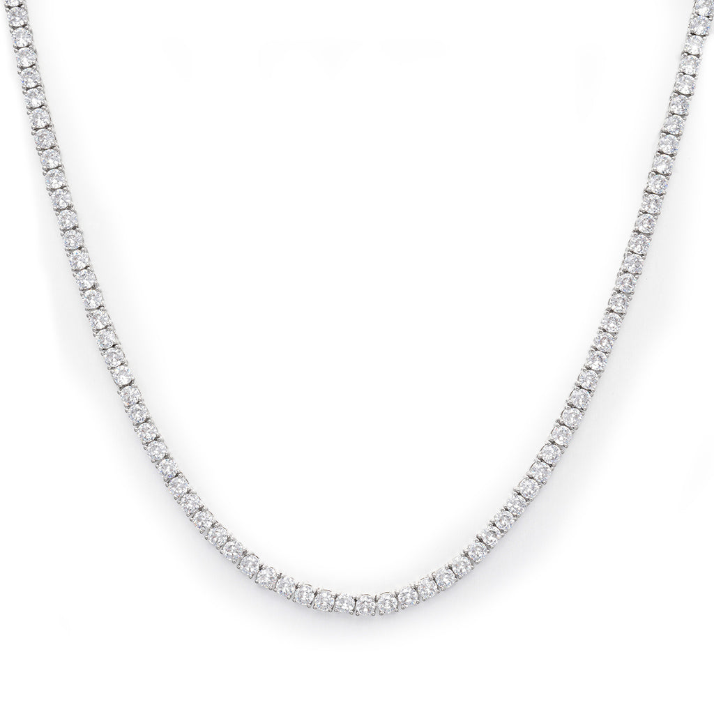 3mm Round Cut Diamond Tennis Chain-Moissanite 50% OFF