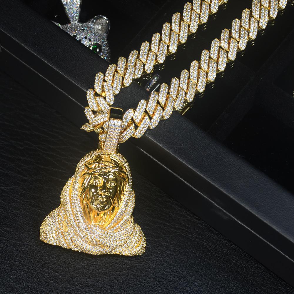 3D Iced Jesus Pendant