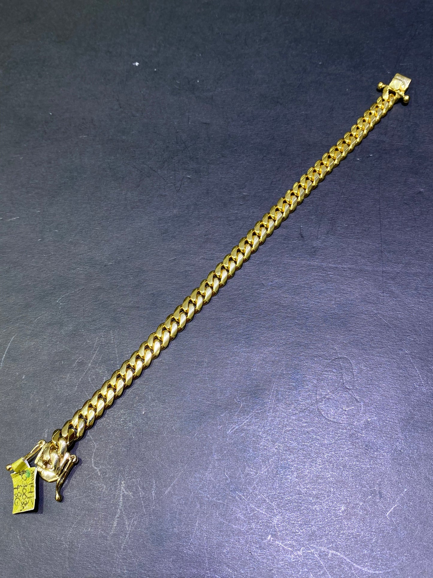 New 14k Handmade solid Miami Cuban link bracelet,47gr,8.5inch,9mm