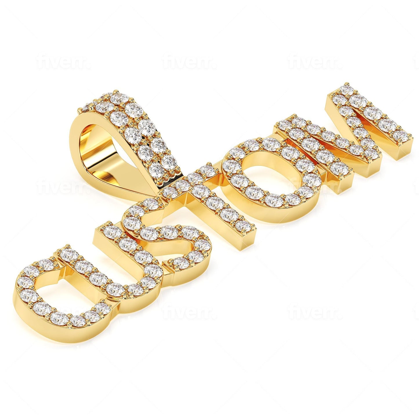 Custom Serif Font Letter Pendant
