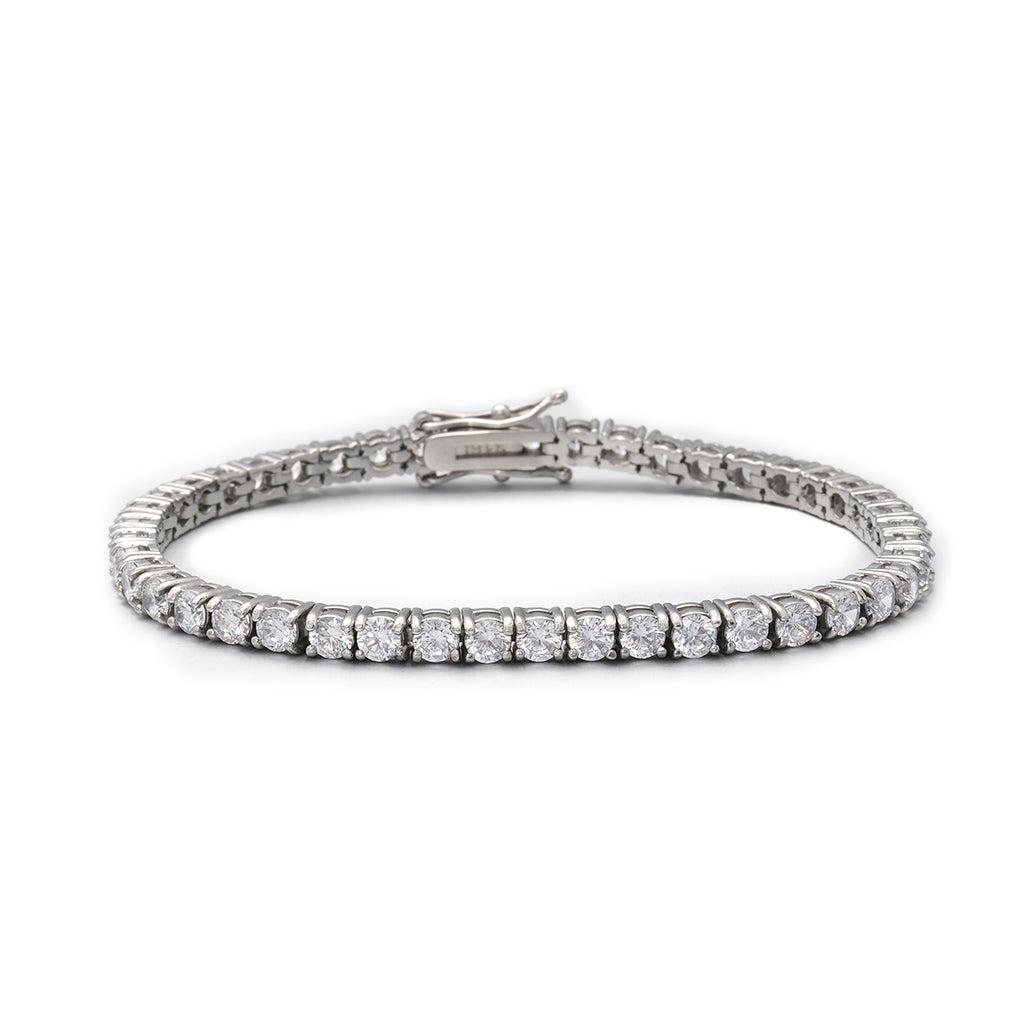 5mm Round Cut Diamond Tennis Bracelet-Moissanite 50% OFF
