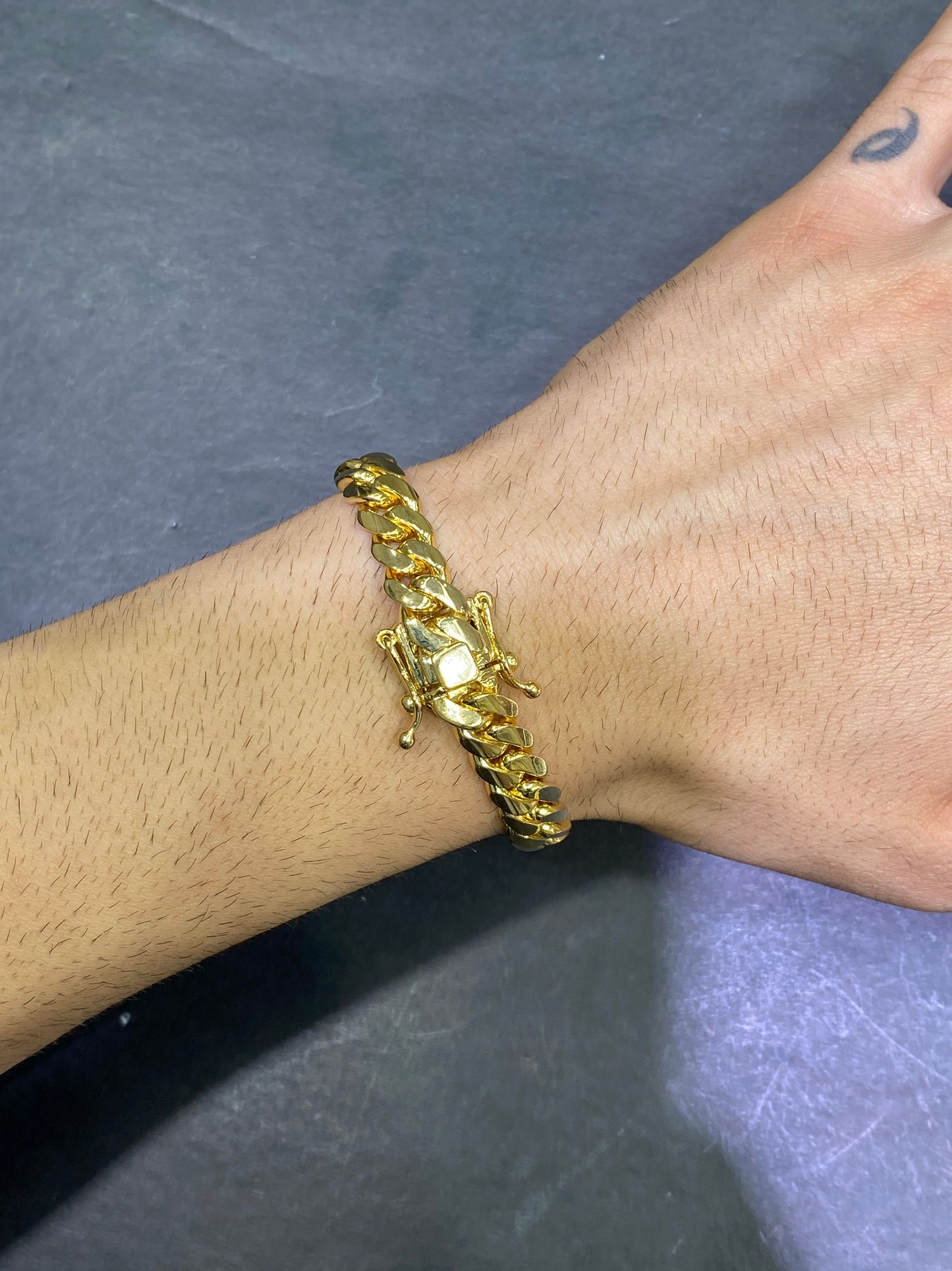 New 14k SOLID MIAMI CUBAN LINK BRACELET