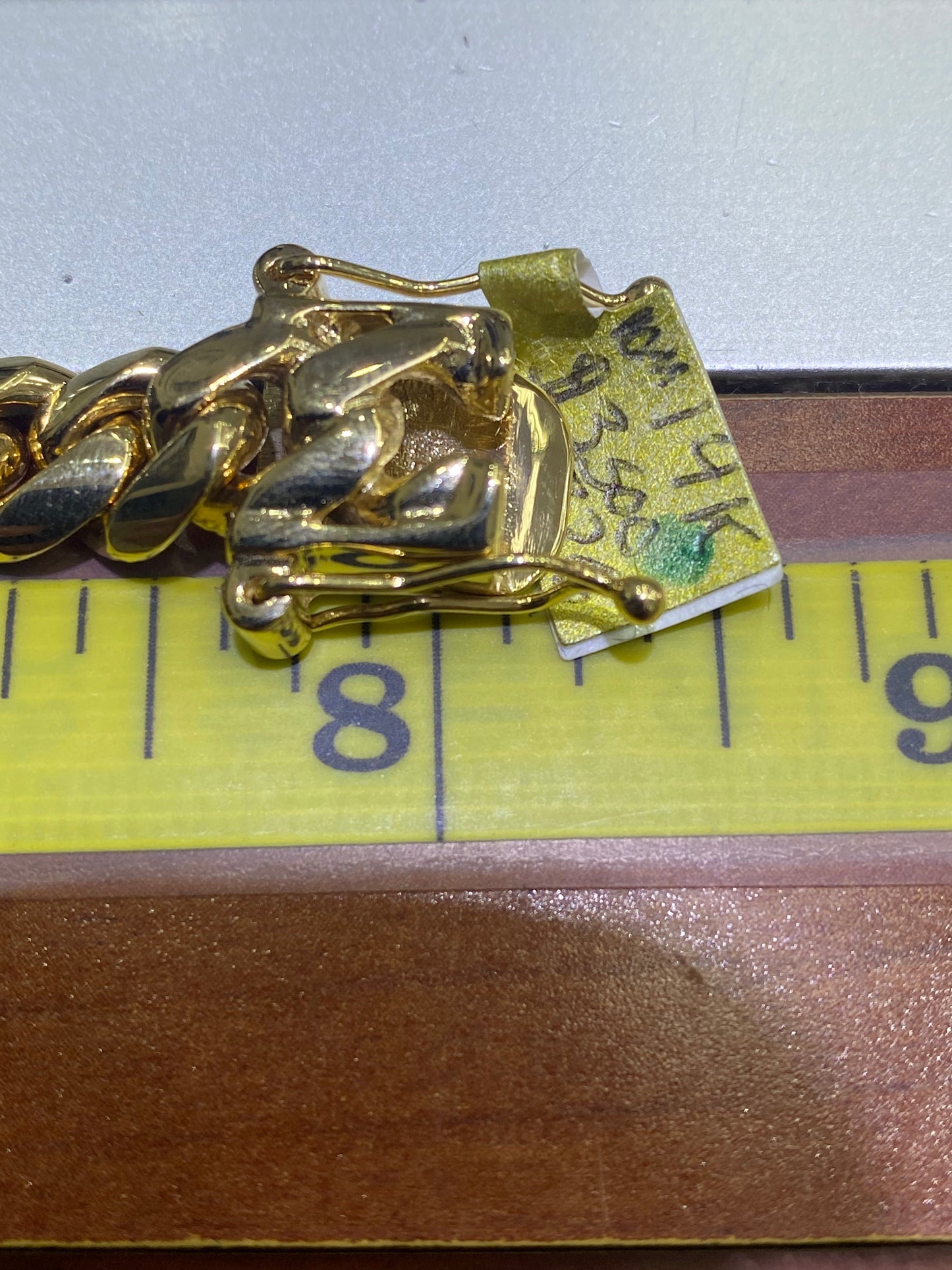 New 10k Solid Miami cuban LInk bracelet 10.2mm wide,8.5 inches,47 grams